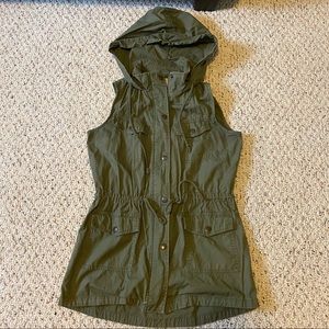 Mudd Green Jean Vest